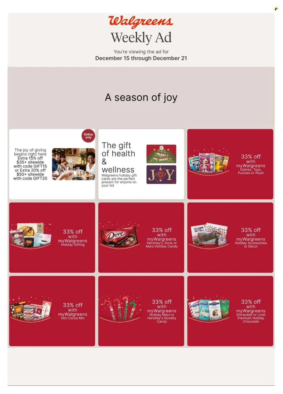 Walgreens Ad - 12-14-2024 - 12-20-2024 - Page 1