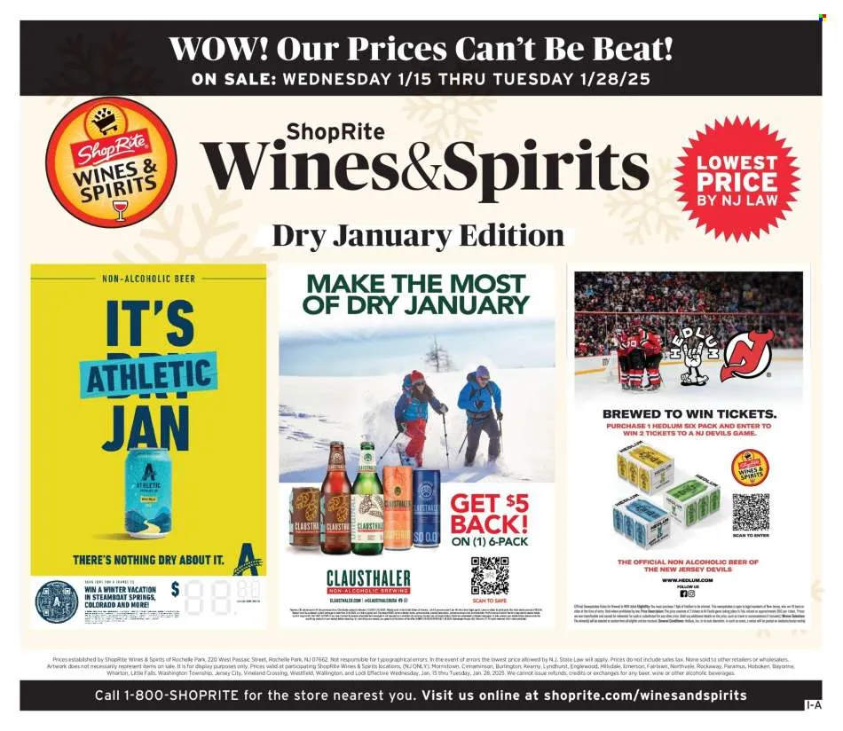 ShopRite Ad - Wine & Spirits